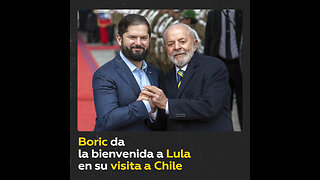 Boric recibe a Lula en su visita a Chile