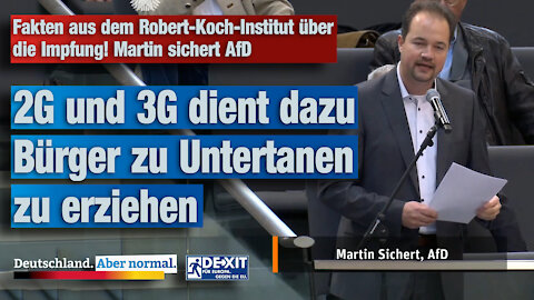 Fakten aus dem Robert-Koch-Institut über die Impfung! Martin sichert AfD