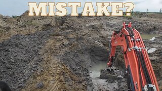 WASTING TIME/MONEY? Digging Blue Clay to Line Pond, Kubota U48-5 Mini Excavator