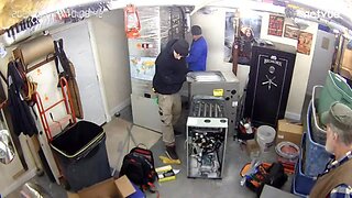 Sanford HVAC of Milford NH Installs My New Furnace--Time-lapsed