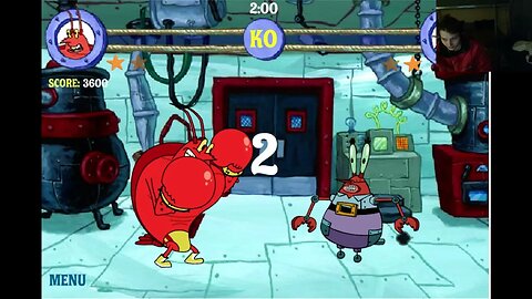 Mr Krabs Robot VS Larry The Lobster In A Nickelodeon SpongeBob SquarePants Reef Rumble Battle