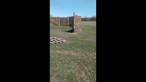 Building A Round Pen For The Horses