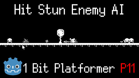 How to Stun Enemy on Hit ~ 1 Bit Projectile Platformer Part 11 ~ Godot 4.3