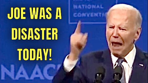 Angry Outbursts, Mistakes, & Incoherent Speaking at Biden’s NAACP Speech Today🤦‍♂️