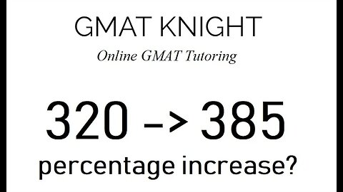 Use the 10 percent method for those pesky percentage increase questions.