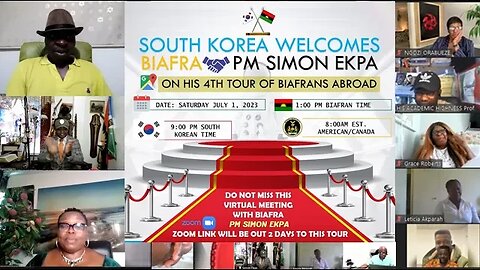 BRGiE PRIME MINISTER AGUNECHEMBA 1 OF BIAFRA VISITS SOUTH KOREA