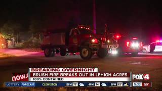 Brush fire breaks out in Lehigh Acres