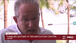 Families gather at Surfside Reunification Center
