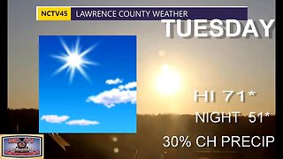 NCTV45 LAWRENCE COUNTY 45 WEATHER THURSDAY SEPTEMBER 21 2023