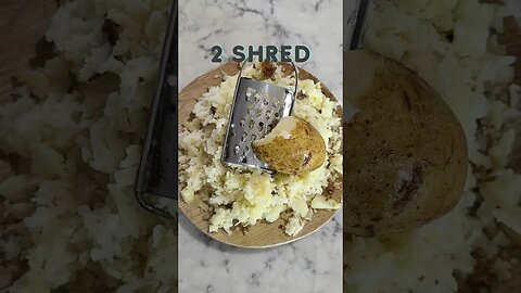 How to make Hash Browns (easy as 1, 2, 3) #Shorts