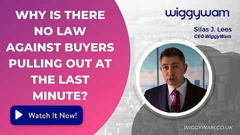 Why is there no law against buyers pulling out at the last minute?