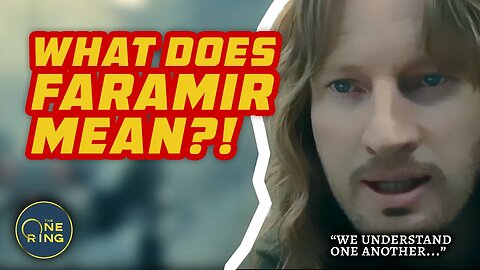 IT DOESN"T MAKE SENSE! What does Faramir understand? | Fellowship Fridays Live