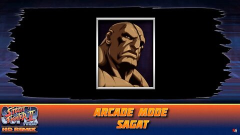 Super Street Fighter 2: Turbo Hyper HD Remix: Arcade Mode - Sagat
