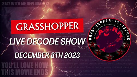 Grasshopper Live Decode Show - Friday December 8th 2023