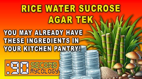 Rice Water Sucrose Agar Prep \\ Pantry Ingredients