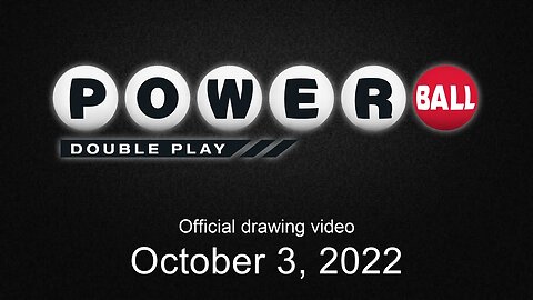 Powerball Double Play drawing for October 3, 2022
