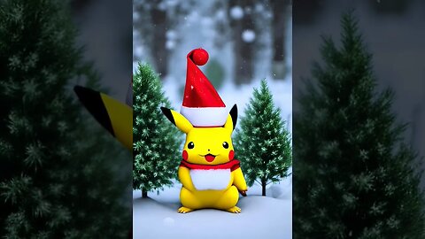 AI generated Christmas Pikachu #whosthatpokemon #pokemon