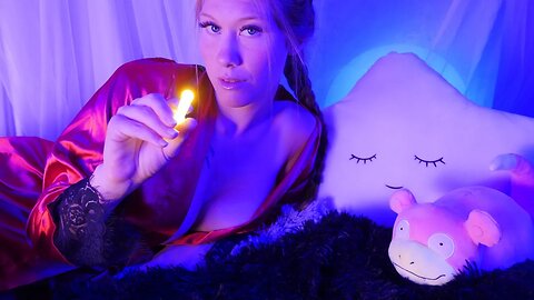 ASMR in bed w. you 💜✨️Look at the light (Do As I say) Follow My Instructions☝️