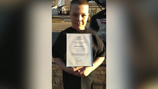 11 year old from Lansing completes 50-yard challenge