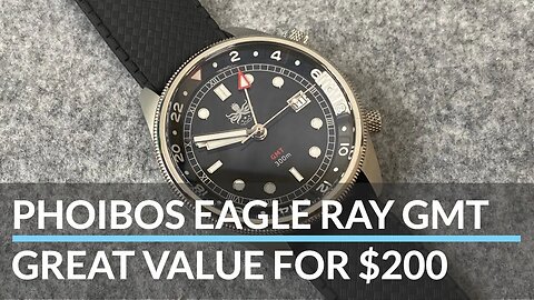 Phoibos Eagle Ray GMT [Review] Great Value At $200 300M Dive Watch