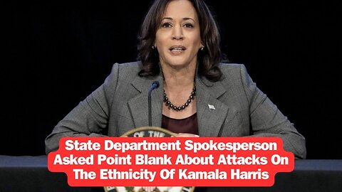 State Department Spokesperson Asked Point Blank About Attacks On The Ethnicity Of Kamala Harris