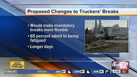 Feds move to ease drive-time rules for semi truck drivers