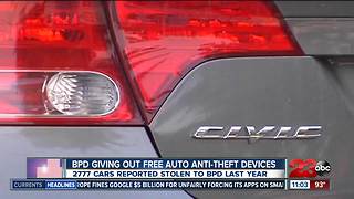 BPD to give out free auto anti-theft devices