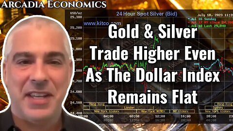 Gold & Silver Trade Higher Even As The Dollar Index Remains Flat