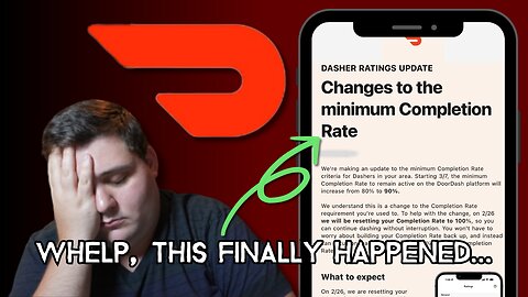 Changes to Minimum Completion Rate on Doordash - EVERYTHING You MUST Know!!