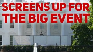 What is the White Screen in front of the White House today?