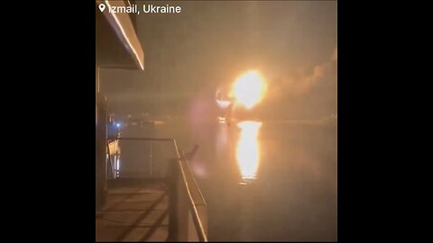 Russia drone strikes the port city of Izmail Ukraine
