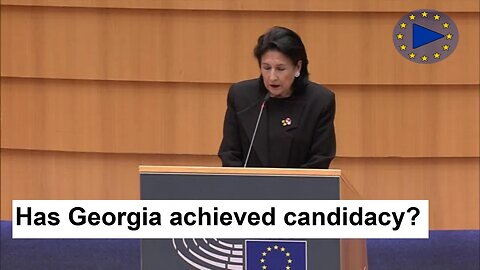 Georgia's President Addresses European Parliament: Salome ZOURABICHVILI's Speech in Brussels