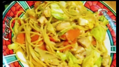 🥡🥢Chicken Lo Mein🥬🥕🥒🧅🫑Cheap Chinese Food 🍗🥠 8 Servings