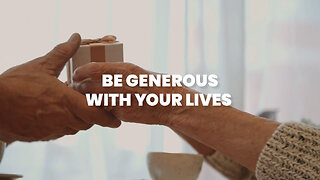 Be Generous With Your Lives | Moment of Hope | Pastor Brian Lother