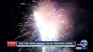 How fire crews manage the big fireworks show