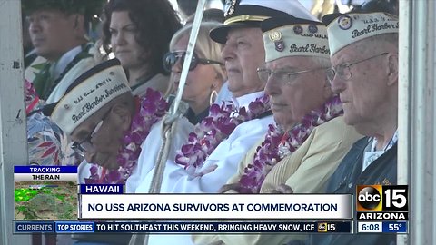 No USS Arizona survivors traveling to Hawaii this year