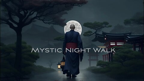 Mystic Night Walk: Japanese Monk's in an Ancient City - Meditation Music for Sleep & Stress Relief