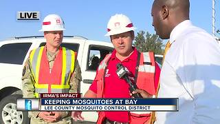 Lee County staging area for storm recovery