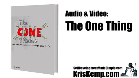 The One Thing (e-book) - audio & video