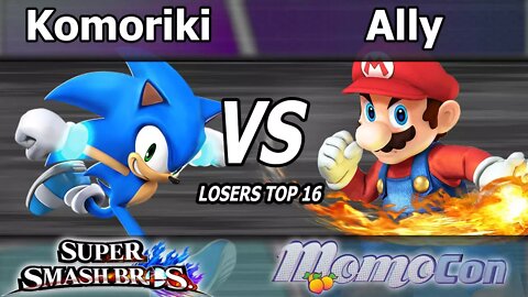 C9|Ally (Mario) vs. 2GG|Komoriki (Sonic) - Wii U Losers Top 16 - Momocon 2017