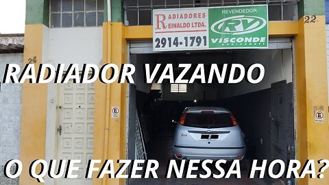 RADIADOR VAZANDO MAS NÃO ERA FURO NA COLMEIA, DEI SORTE !