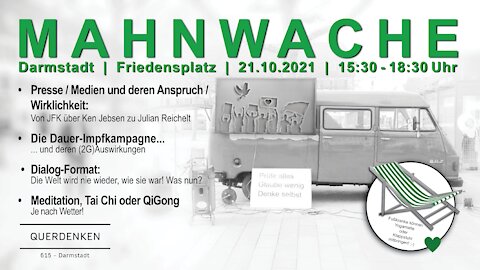 Mahnwache 21.10.21 DARMSTADT - für eine #diskriminierungsfreiegesellschaft