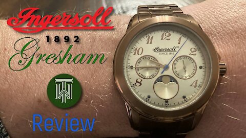 Ingersoll Gresham Moon-Phase Watch - Review & Unboxing (INQ020CMBR / Miyota 6P29)