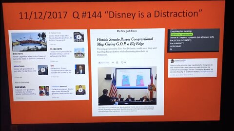 "DISNEY IS A DISTRACTION" - Q DROP 144 - FUTURE PROVES PAST