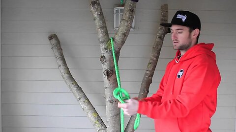 Figure 8 bunny ears w/anchor ring | Knot tying for Arborists