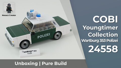 COBI Youngtimer Collection | 24558 --- Wartburg 353 Polizei --- unboxing and pure build