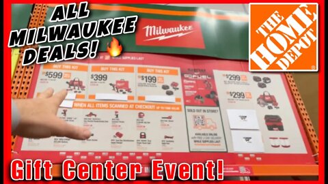 ALL Milwaukee Deals At Home Depot Gift Center Sale! Amazing Gift Ideas For Christmas!