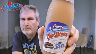 LIQUID CAKE! Hostess Ding Dongs Iced Latte Coffee Review ☕😮