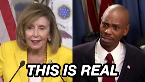 Pelosi Pulls a DAVE CHAPPELLE to escape questioning