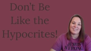 Don't Be Like the Hypocrites #shorts #christianity #christian